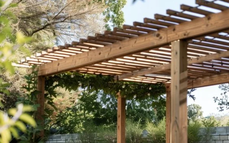 Ưu và nhược của mái che pergola bằng gỗ tự nhiên